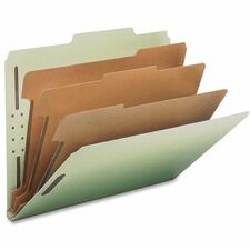 Nature Saver 2/5 Tab Cut Letter Recycled Classification Folder [FOLDER;CLASSF;LTR;3"EX;3DIV-MRTMNC386R]