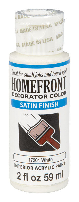 HOMEFRONT - Homefront Satin White Hobby Paint 2 oz - Case of 3