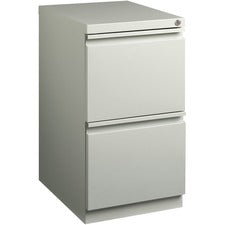 Lorell 20" File/File Mobile File Cabinet with Full-Width Pull [FILE;PED;MBL;19";F/F;LGY-EA]