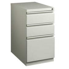 Lorell 23" Box/Box/File Mobile File Cabinet with Full-Width Pull [FILE;PED;MBL;22";B/B/F;LGY-EA]