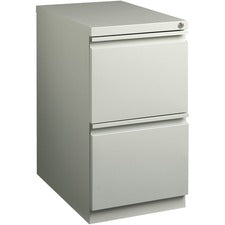 Lorell 23" File/File Mobile File Cabinet with Full-Width Pull [FILE;PED;MBL;22";F/F;LGY-EA]