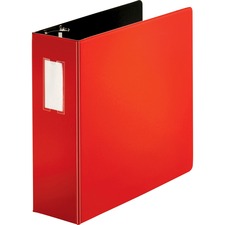 Business Source Slanted D-ring Binders [BINDER;LBLHLDR;SLANT;4";RD-EA]