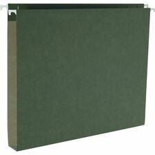 Business Source 1/5 Tab Cut Letter Recycled Hanging Folder [FOLDER;HANG;BXBTM;1"EXP;LTR-BX]