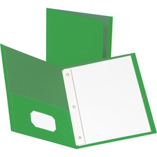 Business Source Letter Recycled Pocket Folder [FOLDER;2POCKET;W/FASTNR;GN-BX]