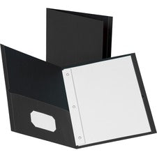Business Source Letter Recycled Pocket Folder [FOLDER;2POCKET;W/FASTNR;BK-BX]