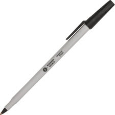 Business Source Medium Point Ballpoint Stick Pens [PEN;BALLPOINT;STICK;MED;BK-DZ]
