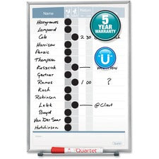 Quartet Matrix 15-employee In/Out Board [BOARD;IN OUT; 16X11-EA]