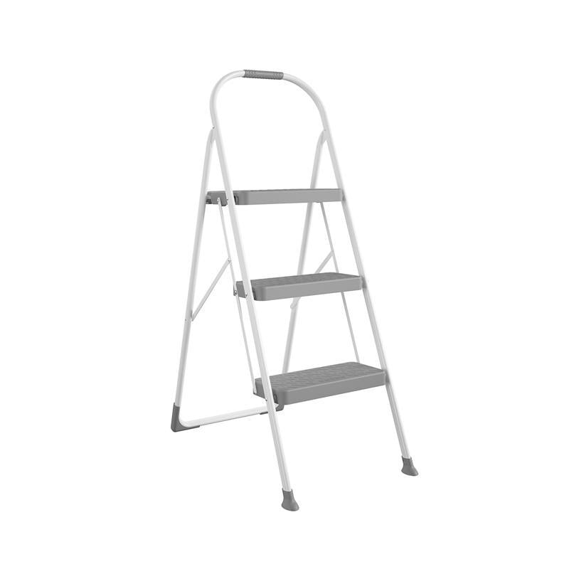 COSCO - Cosco 47.6 in. H X 16.81 in. W X 2.91 in. D 225 lb. capacity 3 step Steel Folding Step Stool