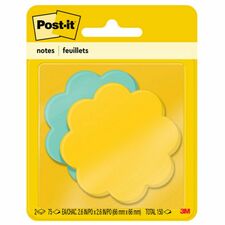 Post-it&reg; Super Sticky Die-Cut Notes [PADS;POST-IT;3X3;DAISY-PK]