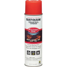 Rust-Oleum Industrial Choice Precision Line Marking Paint - 17 fl oz - 1 Each - Safety Red