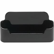 Deflecto Single Business Card Holder - 1.8" x 3.9" x 1.4" x - Plastic - 1 Each - Black