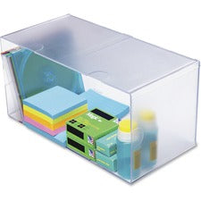 Deflecto Stackable Cube Organizer [ORGANIZER;CUBE;DBL;W/CLMP-EA]