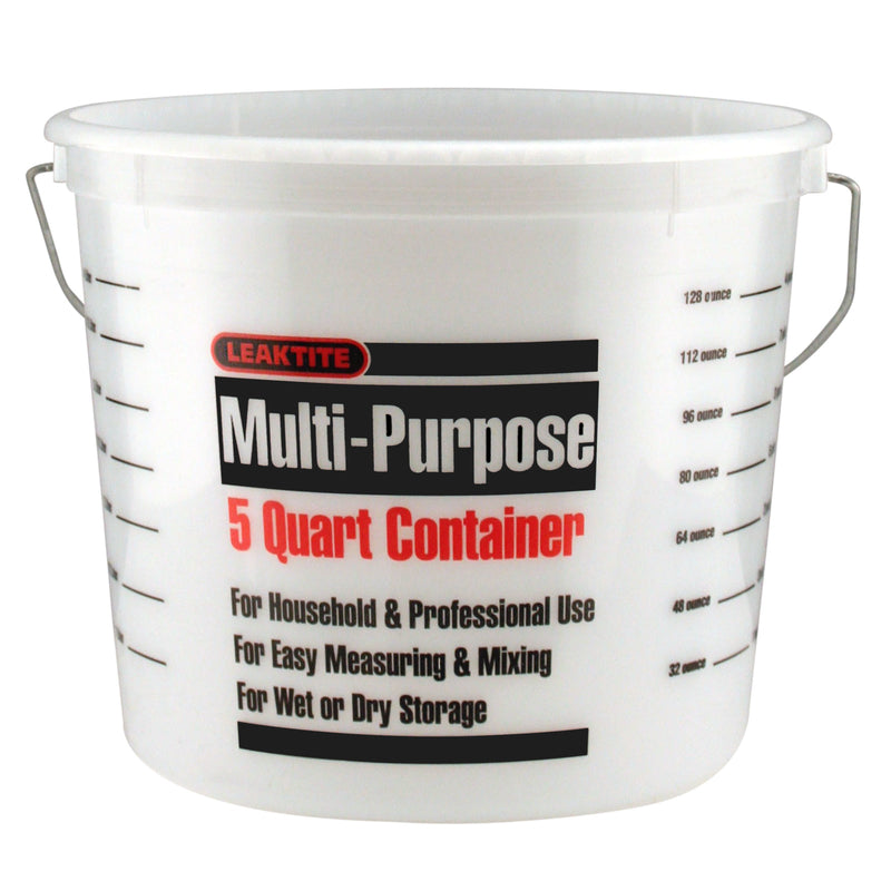 LEAKTITE - Leaktite White 5 qt Paint Pail - Case of 24