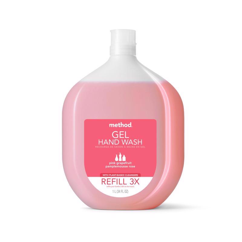 METHOD - Method Pink Grapefruit Scent Gel Hand Wash Refill 34 oz - Case of 4