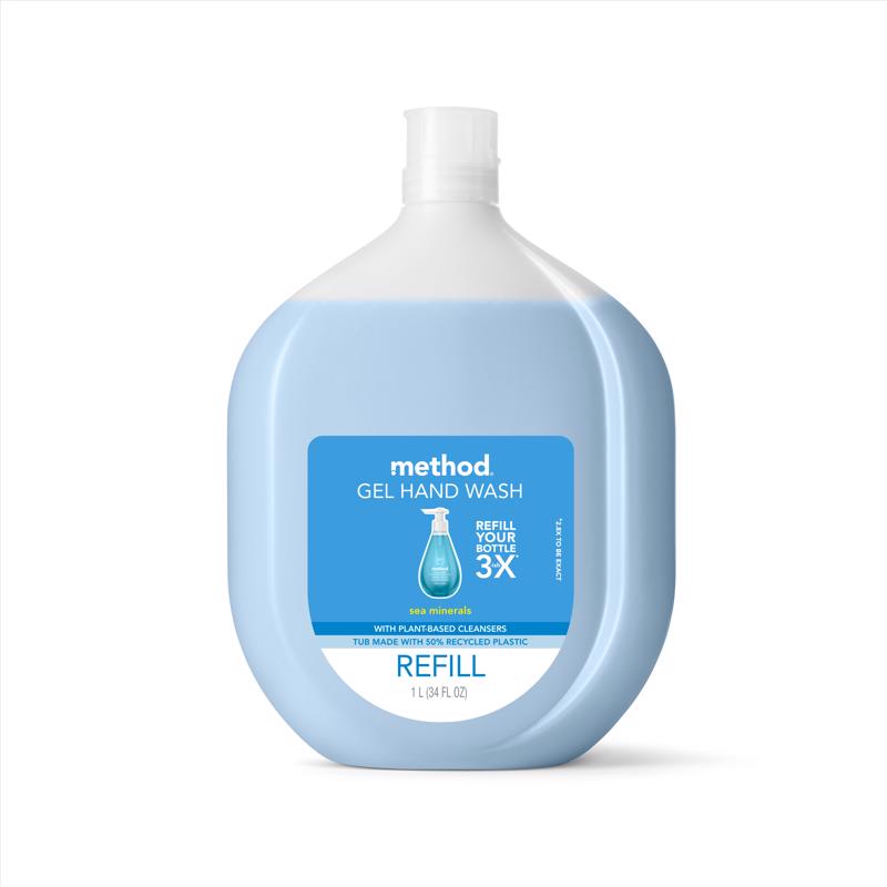 METHOD - Method Sea Minerals Scent Gel Hand Wash Refill 34 oz - Case of 4