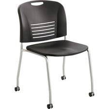 Safco Vy Straight Leg Stack Chairs with Casters