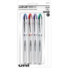 uniball&trade; Vision Elite Rollerball Pen [PEN;UB;VISIONELITE;0.8;4PK-PK]