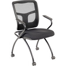Lorell Mesh Back Nesting Training/Guest Chairs [CHAIR;TRAIN;MESH;2/CT-CT]