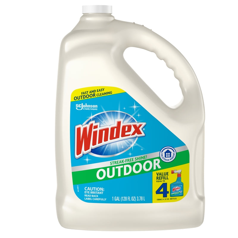 WINDEX - Windex Original Scent Outdoor Glass Cleaner 128 oz Liquid - Case of 4