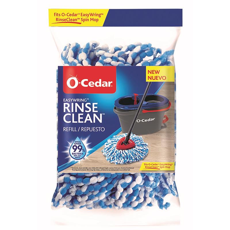 O-CEDAR - O-Cedar Easy Wring Rinse Clean 2 in. Wet Microfiber Mop Refill 1 pk - Case of 4