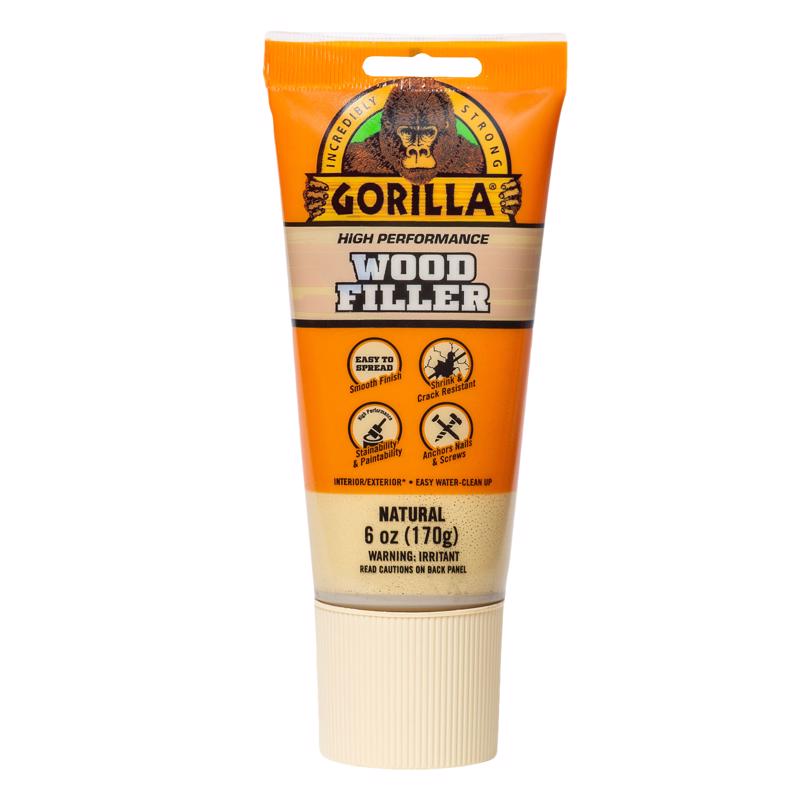 GORILLA - Gorilla Natural Wood Filler 6 oz