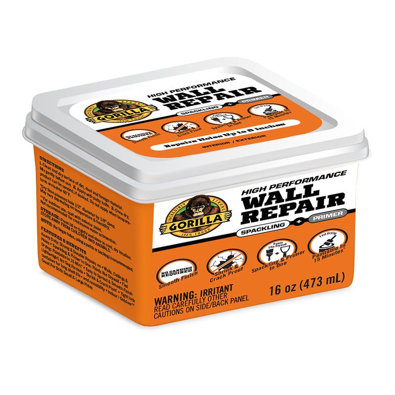 GORILLA - Gorilla White in. W X Wall Repair in. L Wall Repair Kit - Case of 6