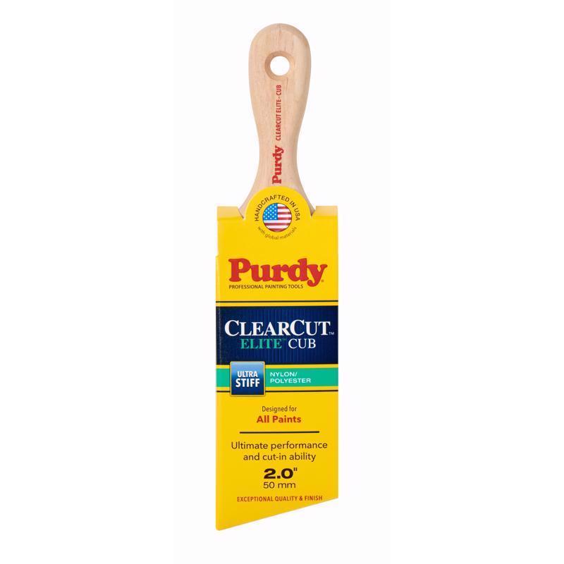 PURDY - Purdy Clearcut Elite Cub 2 in. Ultra Stiff Angle Trim Paint Brush