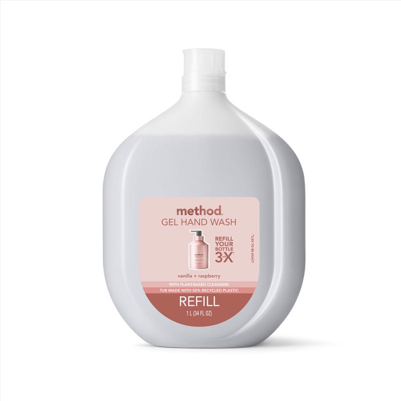 METHOD - Method Vanilla & Raspberry Scent Gel Hand Wash Refill 34 oz