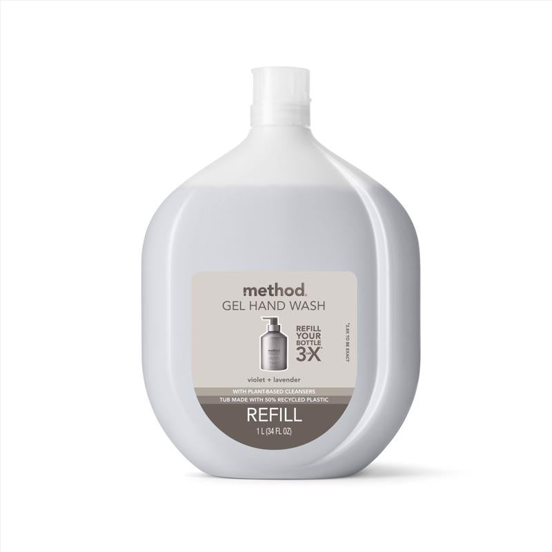 METHOD - Method Violet & Lavender Scent Gel Hand Wash Refill 34 oz