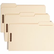 Smead 1/3 Tab Cut Legal Recycled Fastener Folder [FOLDER;FILE;FASTNR;LGL;HDTY-BX]