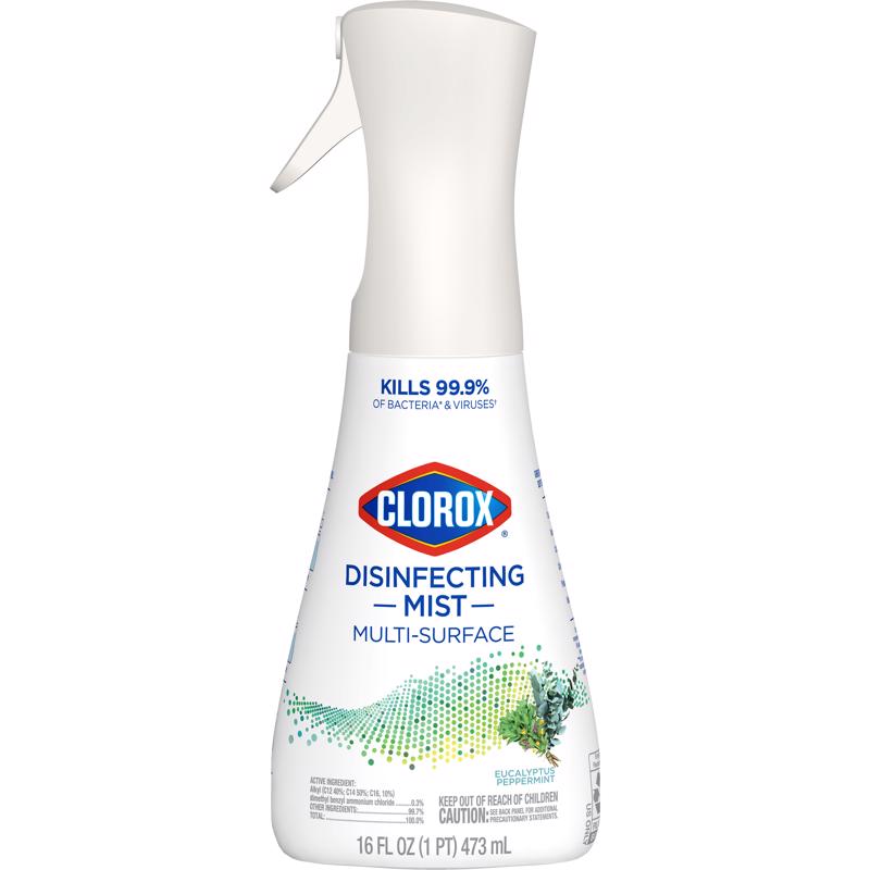 CLOROX - Clorox Eucalyptus Peppermint Scent Disinfectant Cleaner 16 oz 1 pk - Case of 6 [60152]