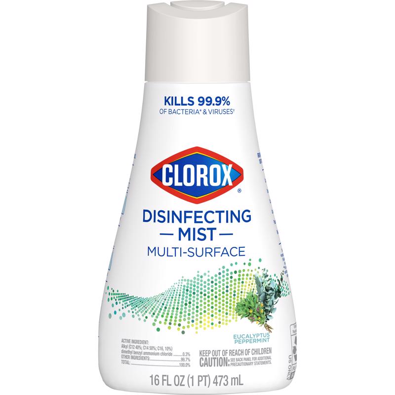CLOROX - Clorox Eucalyptus Peppermint Scent Disinfectant Cleaner 16 oz 1 pk - Case of 6 [60156]