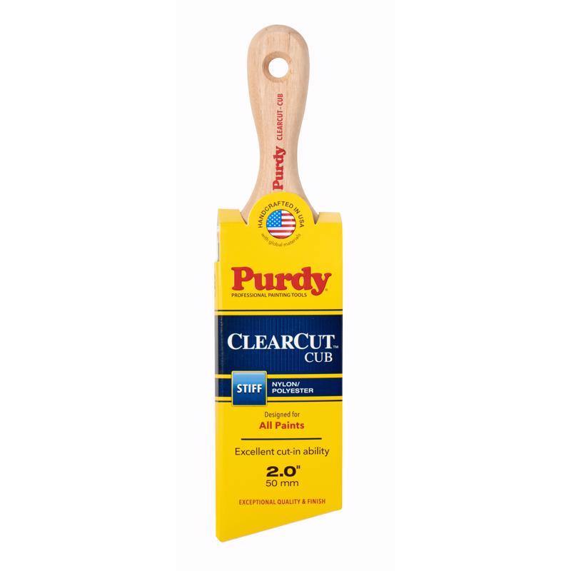 PURDY - Purdy Clearcut Cub 2 in. Stiff Angle Trim Paint Brush