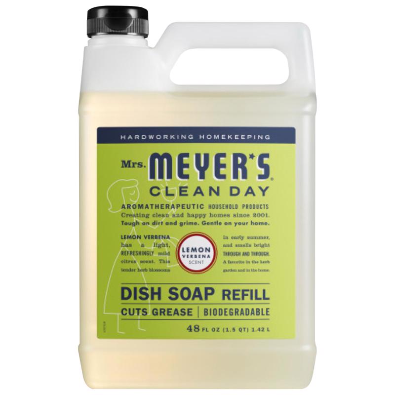 MRS. MEYER'S - Mrs. Meyer's Clean Day Lemon Verbena Scent Liquid Dish Soap Refill 48 oz 1 pk