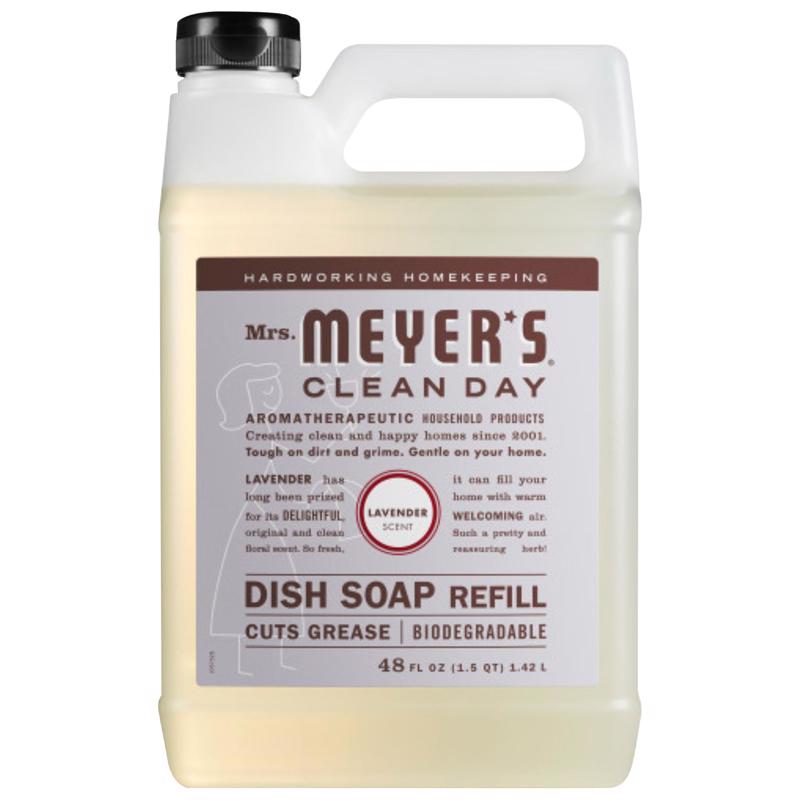 MRS. MEYER'S - Mrs. Meyer's Clean Day Lavender Scent Liquid Dish Soap Refill 48 oz 1 pk