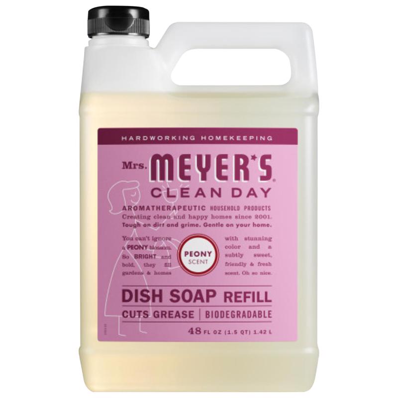 MRS. MEYER'S - Mrs. Meyer's Clean Day Peony Scent Liquid Dish Soap Refill 48 oz 1 pk