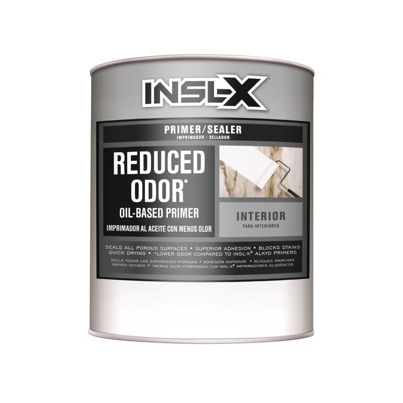 INSL-X - Insl-X Reduced Odor White Flat Oil-Based Alkyd Primer 1 qt - Case of 4