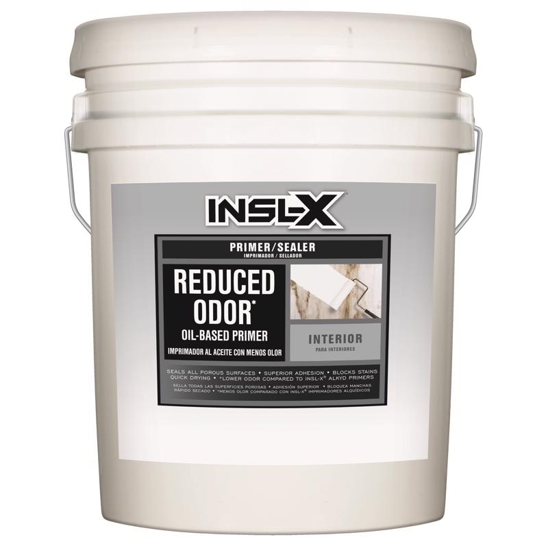 INSL-X - Insl-X Reduced Odor White Flat Oil-Based Alkyd Primer and Sealer 5 gal