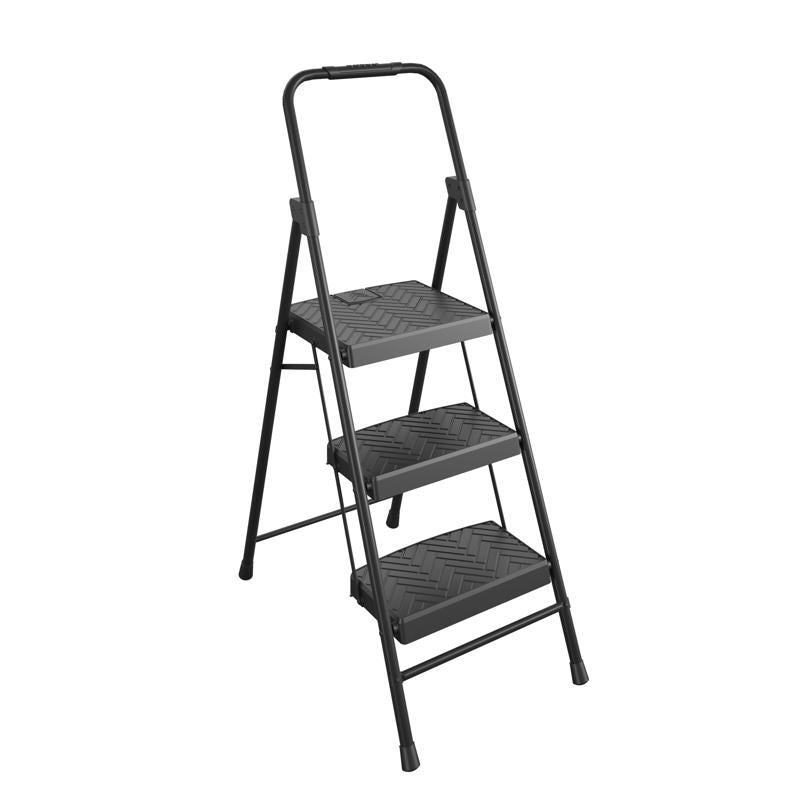 COSCO - Cosco 53.54 in. H X 18.5 in. W X 2.36 in. D 300 lb. capacity 3 step Steel Step Stool