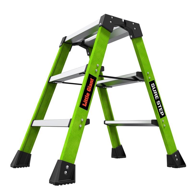 LITTLE GIANT - Little Giant Sure Step 25.98 in. H X 11.8 in. W X 8 in. D 375 lb. capacity 3 step Resin Step Stool