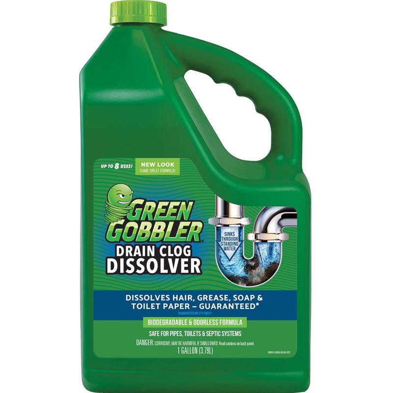 GREEN GOBBLER - Green Gobbler Liquid Drain Clog Remover 1 gal - Case of 4
