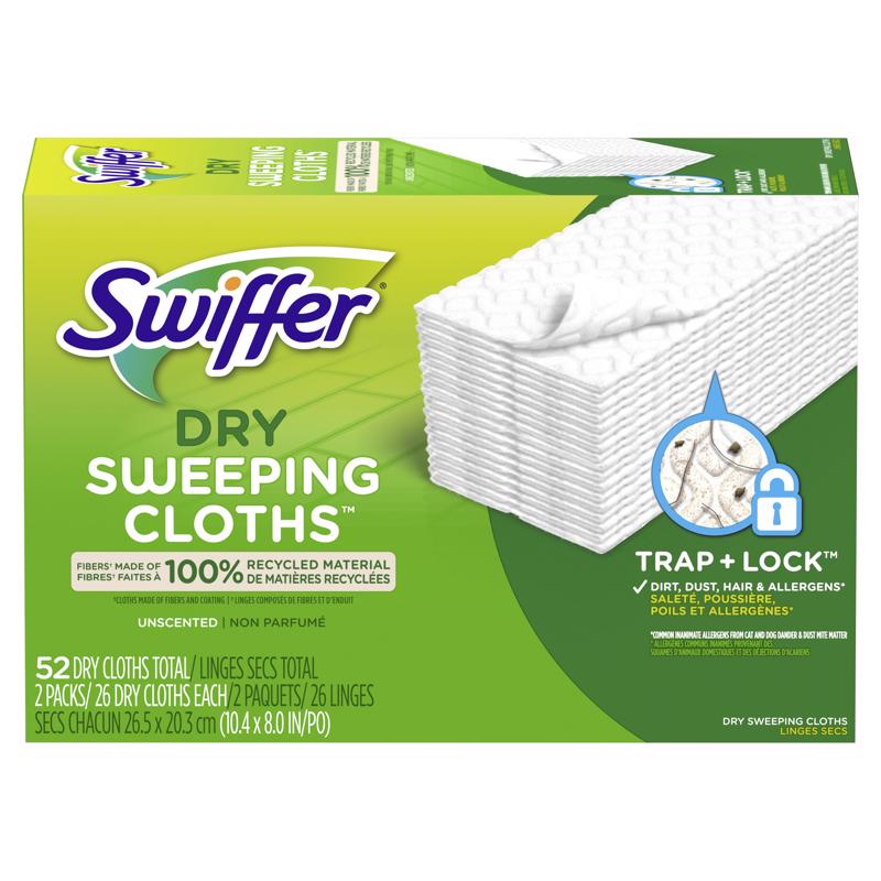 SWIFFER - Swiffer Sweeper 5.4 in. Dry Microfiber Dust Mop Refill 52 pk