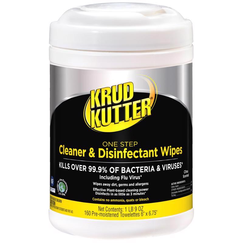 KRUD KUTTER PRO - Krud Kutter Pro Citrus Scent Disinfecting Wipes 160 ct 1 pk