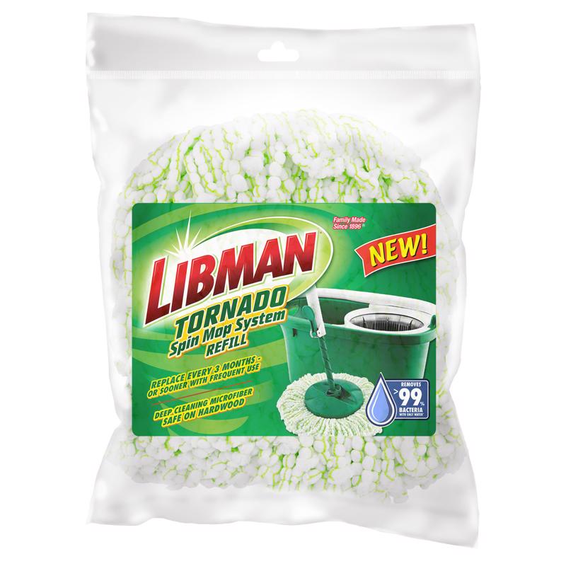 LIBMAN - Libman Tornado Spin Microfiber Mop Refill 1 pk