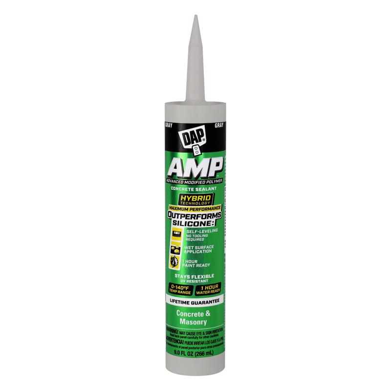 DAP - DAP AMP Gray Polymer Advanced Hybrid Self-Leveling Sealant 9 oz - Case of 12