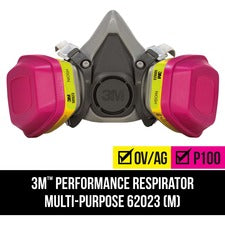 Tekk Protection Multipurpose Respirator - Liquid Protection - Gray - Lightweight - 1 Each