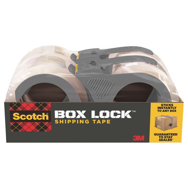 SCOTCH - 3M Scotch Box Lock 1.88 in. W X 54.6 yd L Packing Tape Clear - Case of 6