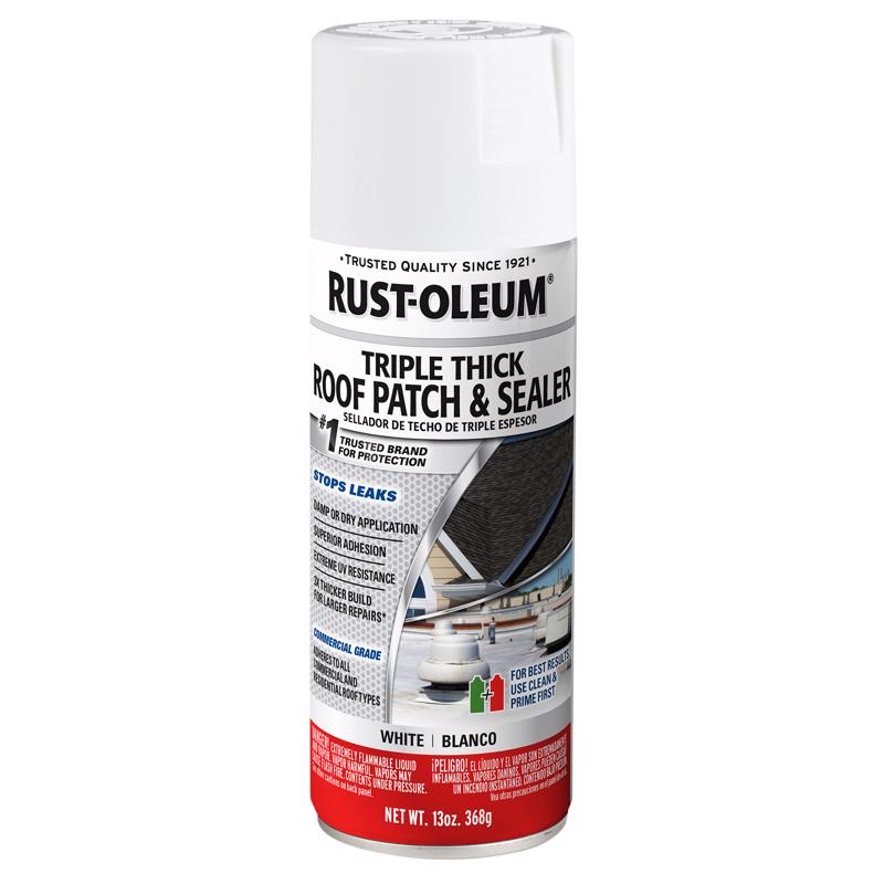 RUST-OLEUM - Rust-Oleum Triple Thick White Acrylic Roof Patch & Sealer 13 oz - Case of 6