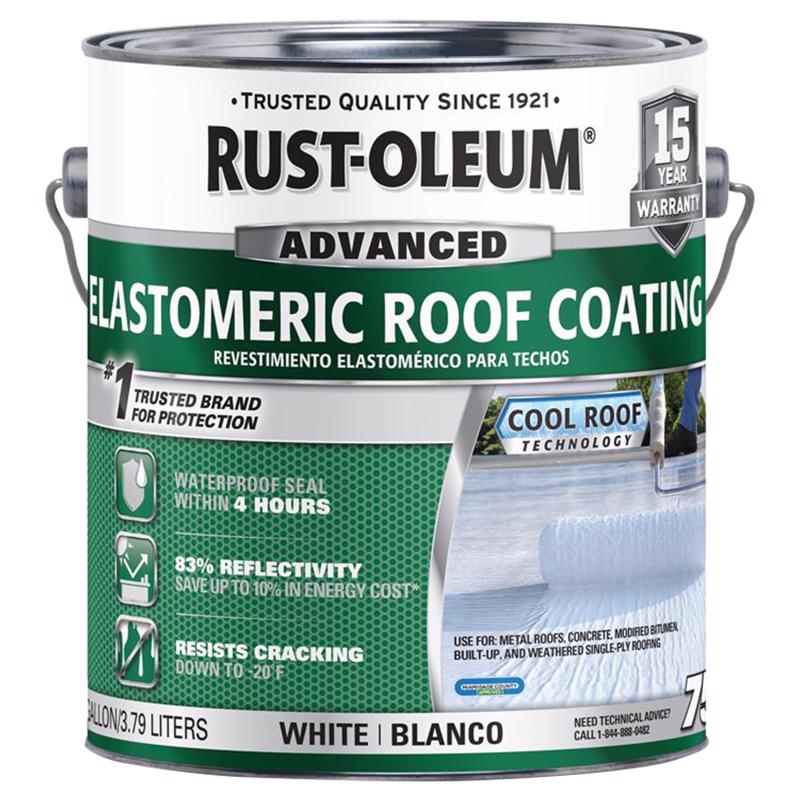 RUST-OLEUM - Rust-Oleum White Elastomeric Roof Coating 1 gal - Case of 2 [301903]