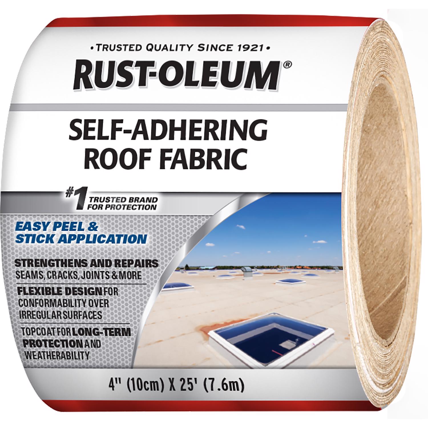 Rust-Oleum White Asphalt Roofing Fabric 25 ft. - Case of 6